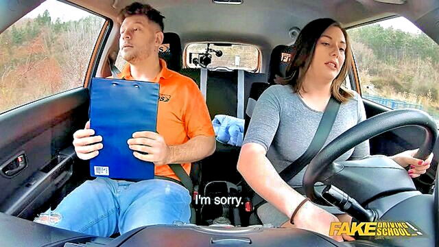 car sex watch her ride and bounce on big natural boobs aug 19th 2023 : Fake Driving School