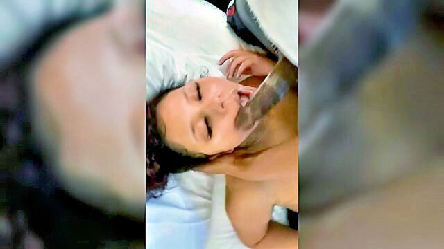ebony, blowjob, amateur - sloppy deepthroat on ebony amateur