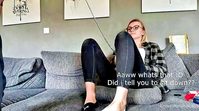 feet, fetish, amateur - female feet fetish and foot licking for a submissive slave
