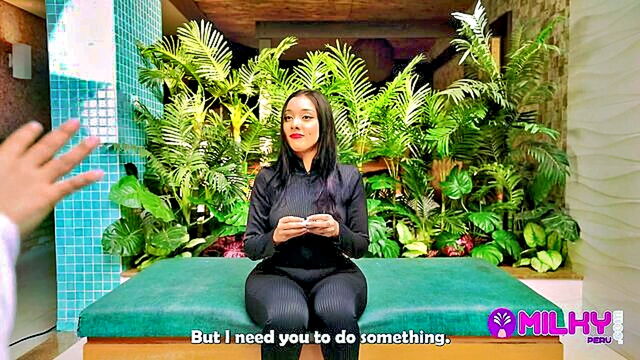 bubble butt beauty milky peru gives a deep throat and gets a cumshot : Milky Peru