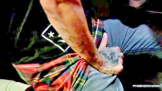 masturbation, anal, tattoos - ass jerking uncut love trans sex