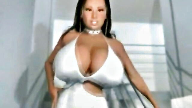 brunette, butt, sexy - 5stacked 3d divas big boobs