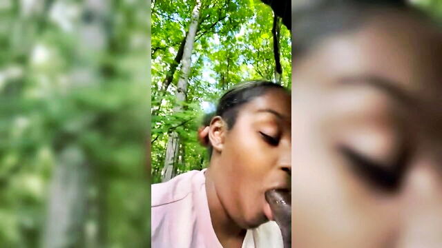 creampie, blowjob, big cock - forestry public sex
