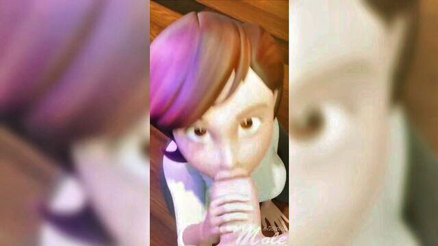 color, kingdom hearts, multiple earrings - helen parr blowjob view