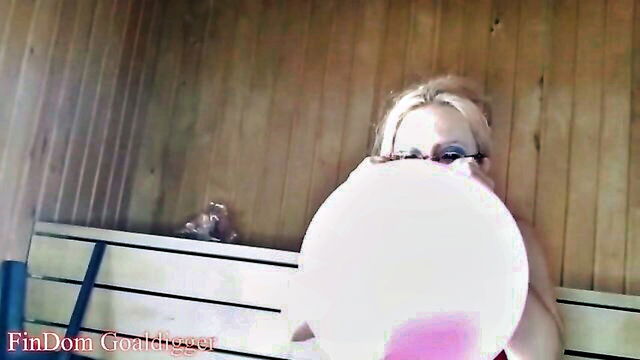 findom goaldigger - sissy balloon training with sissies