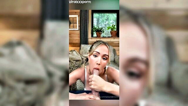 Sara Jean, sucking - sara jean underwoods dildo sucking viralsexporn