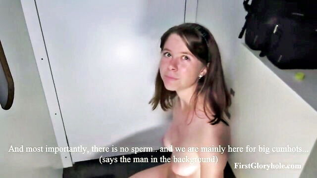 brunette, deepthroat, gangbang - gloryhole amateurs pussy