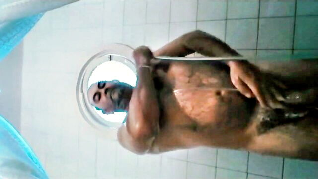 daddy, bear, amateur - shower time with old men