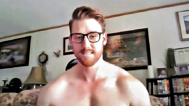 ginger, glasses, redhair - ginger muscle dude