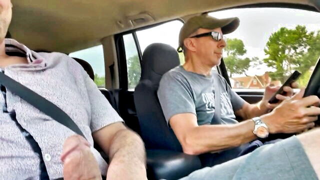cock, dick, beach - army man jerk off in traffic