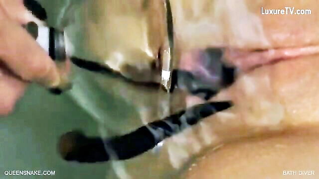 bondage, queensnake, femdom - queensnake leeches in pussy