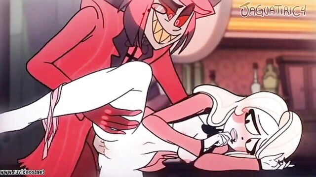 fucking, pussy, blonde - hazbin hotel alastor charlie