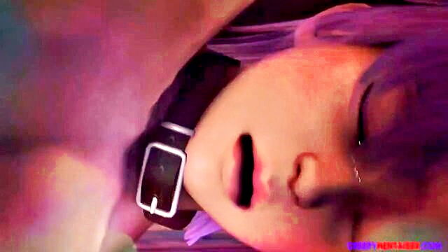 tied girl sucks cock hentai