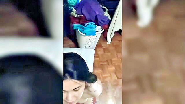 asian, amateur, blowjob - filipina amateur gives a sloppy blowjob in hd video