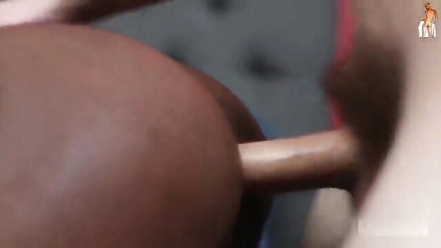 black, bareback, action - black and white interracial action