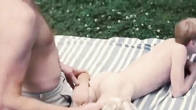 bareback, handjob, action - daddys boy handjob public