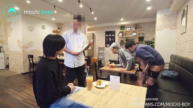 mochiboy - public cafe fuckfest