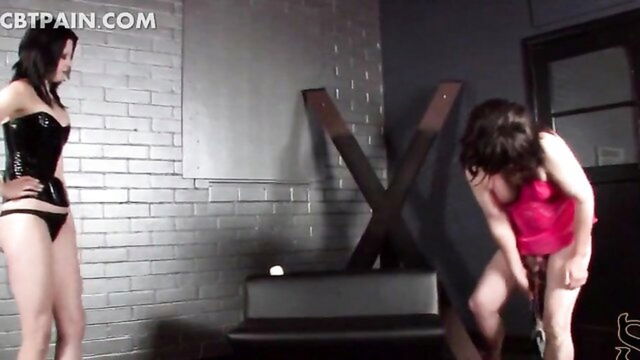 cbt, femdom, bdsm - sex slave bondage