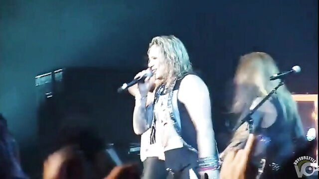 groupies, dancing, stripping - groupie stripping at hair metal show