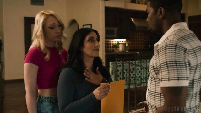 Isiah Maxwell, Sarah Arabic, Lily Labeau - interracial threesome black cock sharing