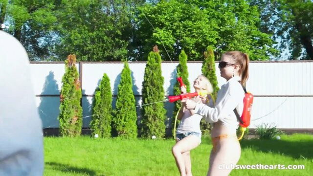 squirting pistols outdoor action