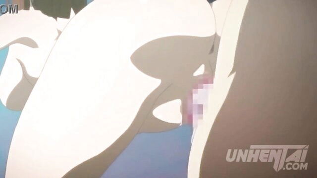 blowjob, teen, creampie - anime girl first time sex