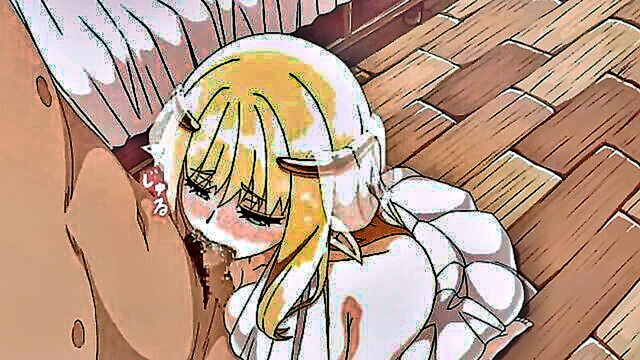 big ass, big tits, hentai - a blonde elf maid satisfies you