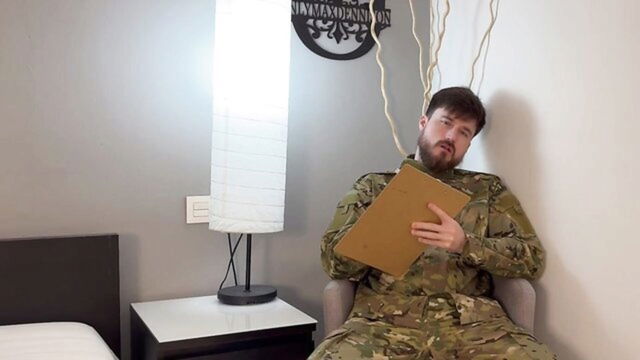 onlymaxdennison - soldier gimp toilet sex