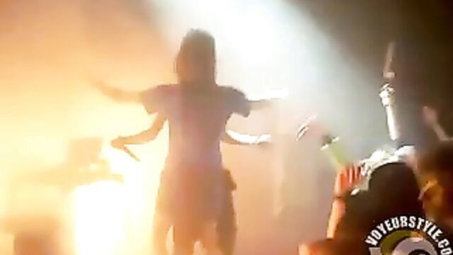 female, atmosphere, singer - female singer erotic boobs show