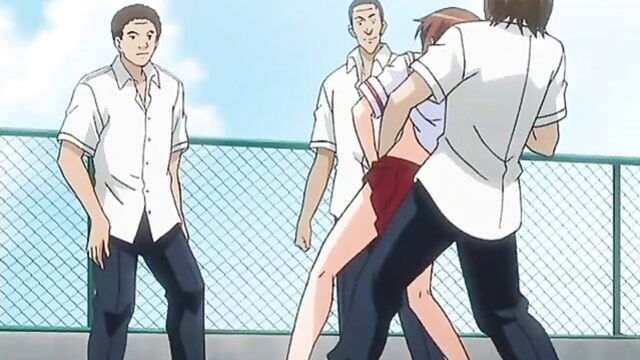 short hair, schoolgirl, storyline - hentai gangbang story