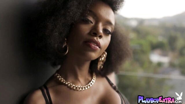 ebony, teen, big tits - ebony teen dropped dress