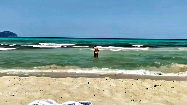 sexy, nude, erotic - nudist beach meeting rocky