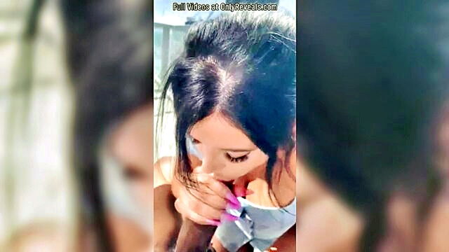 interracial brunette enjoys bbc blowjob and cum in mouth : Onlyfans