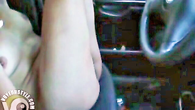 naked, car, girlfriend - girl on webcam shower