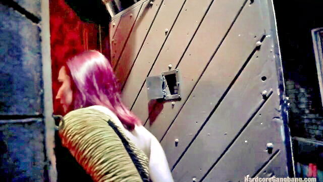 degradation, deepthroat, breathplay - public toilet gangbang punishment