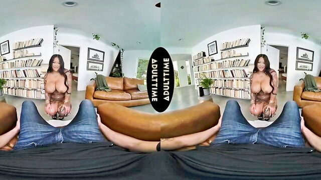 virtual reality, pov, pornstar - ryan driller vr interracial