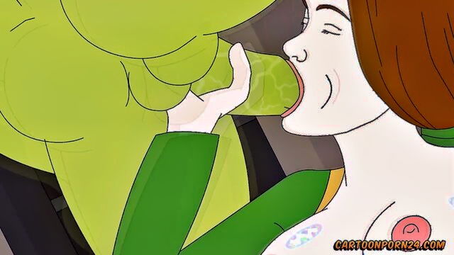 anal sex, big tits, big dicks - shrek porn parody