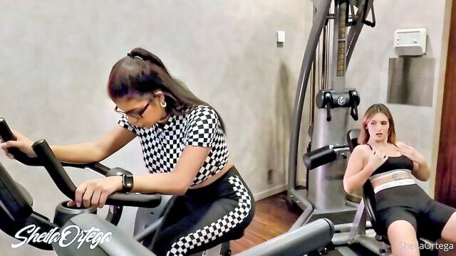 go to, in the, to fuck - gym bathroom lesbian sex