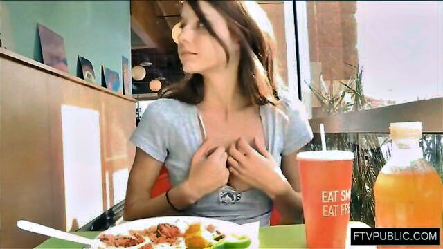 rilee marks - teen flash big boobs restaurant