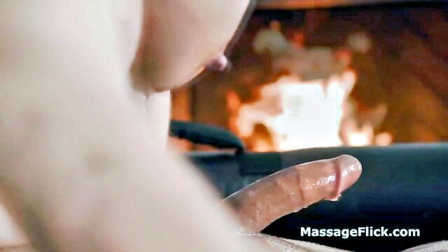 massage, cougar, masseuse - penis milked by big tits masseuse