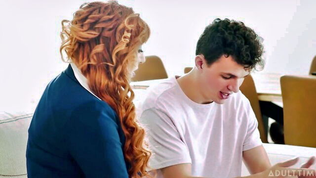 lauren phillips, josh rivers - redhead milf railed hard