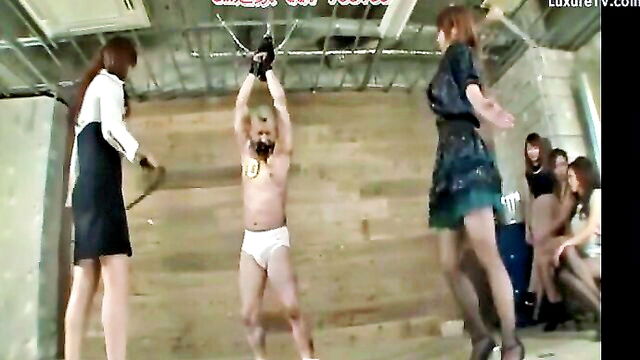 unknown, bondage, femdom - japanese schoolgirls man
