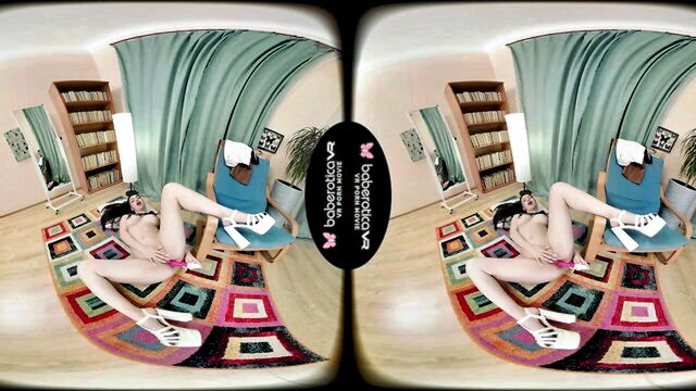 spread pussy, shaved pussy, fingering - vr busty solo vagina