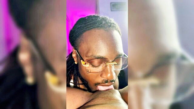 eat me, free, ebony - handjob cum vid