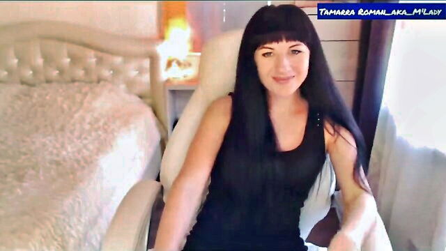 milf, brunette, fingering - tamarra roman titty tease