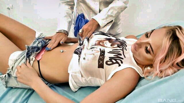 the doctor, pussy using, the girl - girl gets checked by doctor