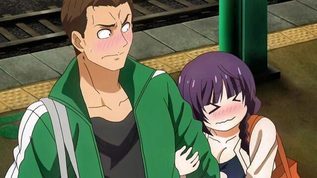 funny, romantic, storyline - ecchi anime boobs train