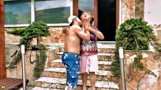 pussy licking with grandma