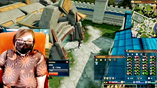 mother, mom, big boobs - busty gamer girl runescape