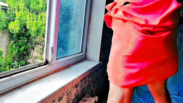 crossdresser kitty - femboy hair twirling